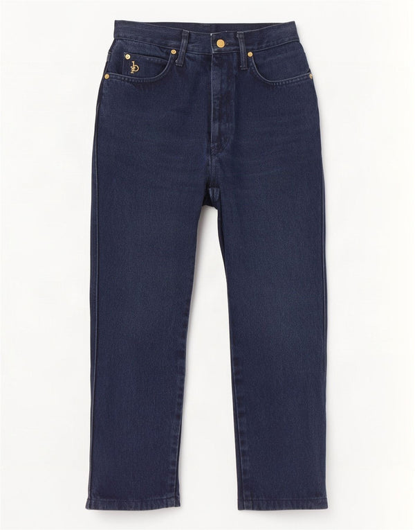 Roccobarocco Jean court droit pour femme IT 42 Medium W28 L25 Bleu marine