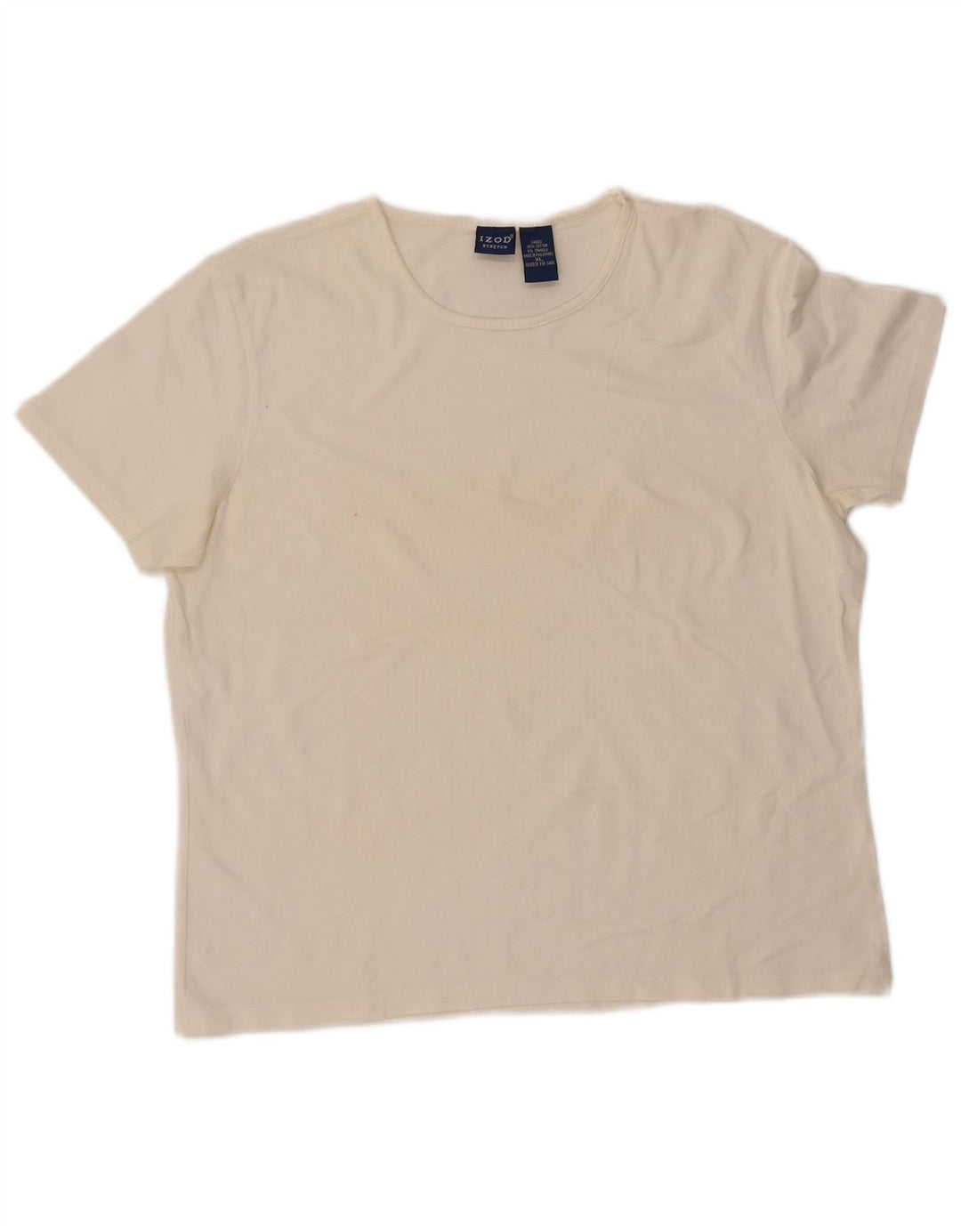 IZOD T-Shirt Femme Top UK 18 XL Blanc Coton