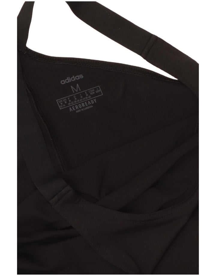 ADIDAS Femmes Aeroready Débardeur UK 12/14 Moyen Noir