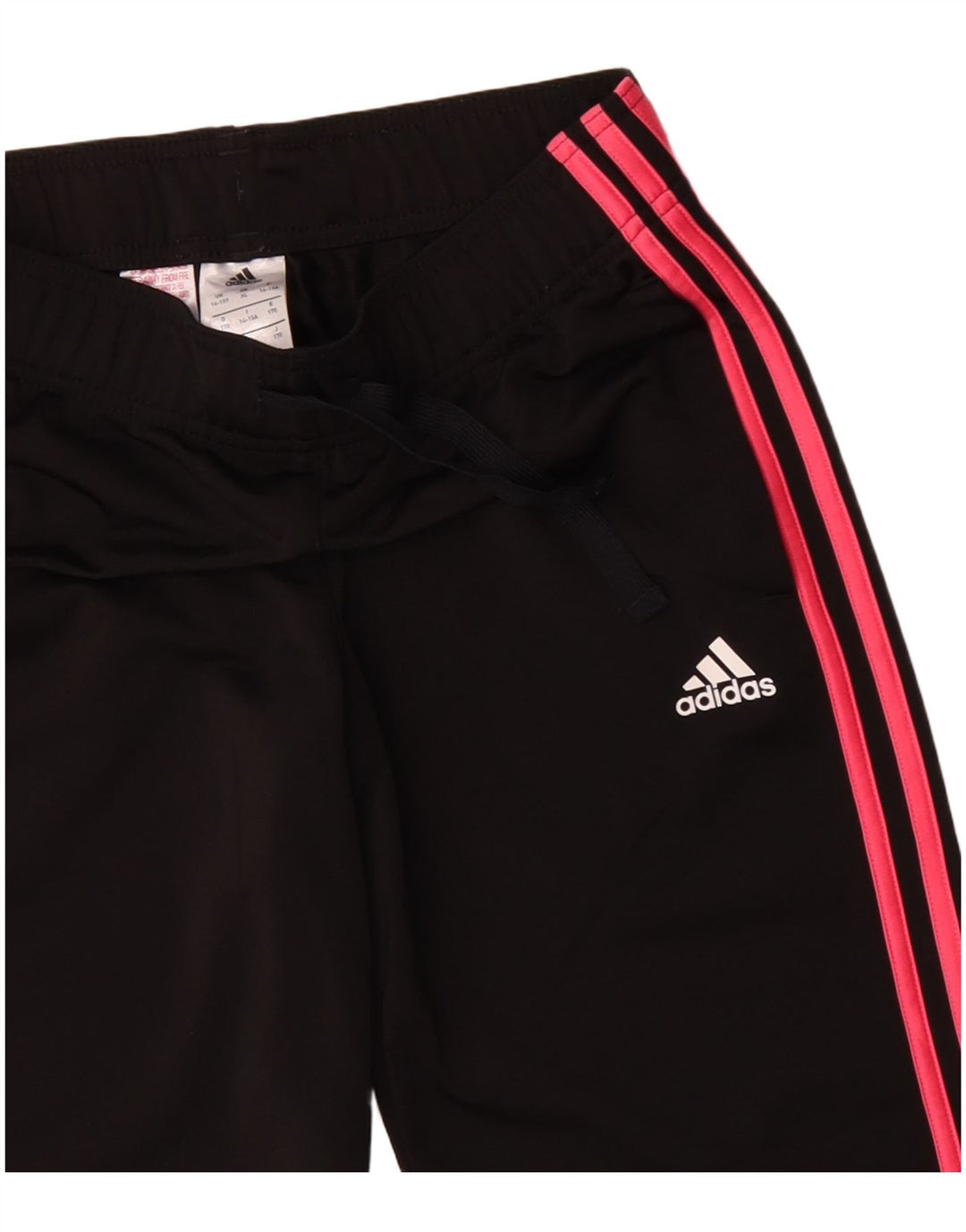 Adidas Pantalon de Survêtement Fille 14-15 ans Noir Polyester