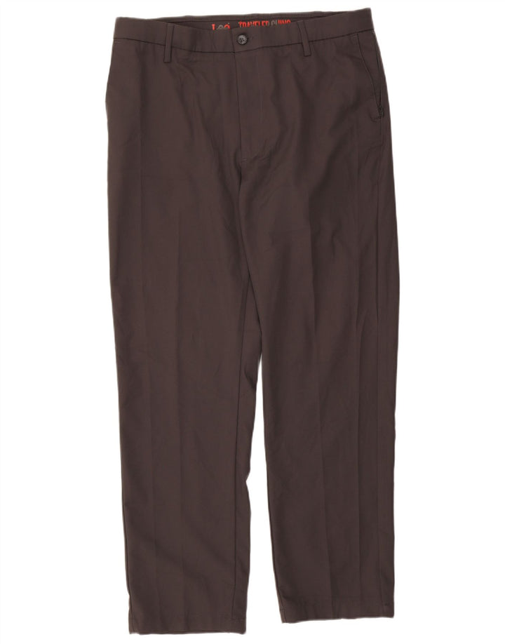 LEE Pantalon Chino Droit Voyage Homme W36 L32 Gris Polyester