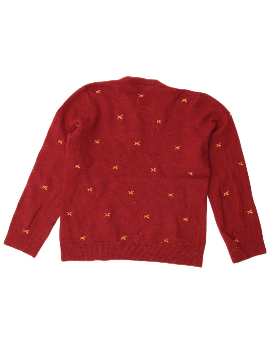 Carhartt Pull à col rond pour femme Motif abstrait UK 14 Grand Rouge