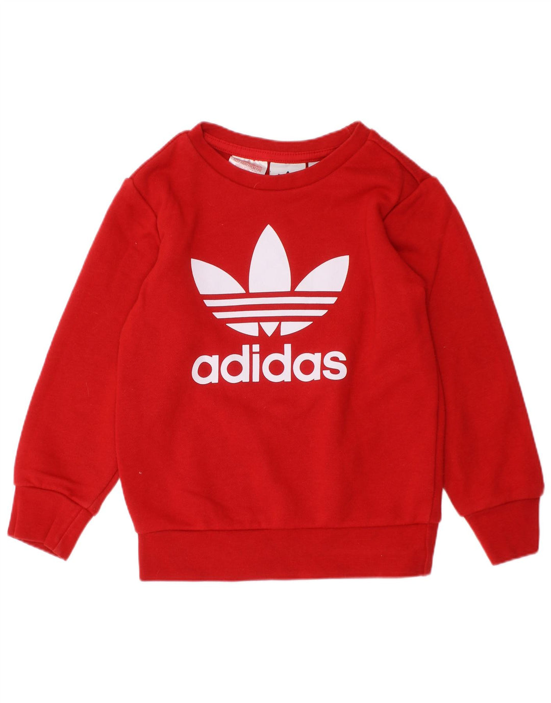 ADIDAS Sweat-shirt graphique fille 2-3 ans rouge coton