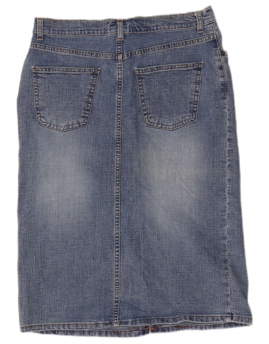 Oasis Jupe en jean pour femme UK 12 Medium W30 Bleu