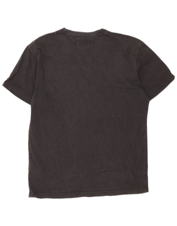 Tommy Hilfiger T-Shirt Homme Haut Large Noir Coton