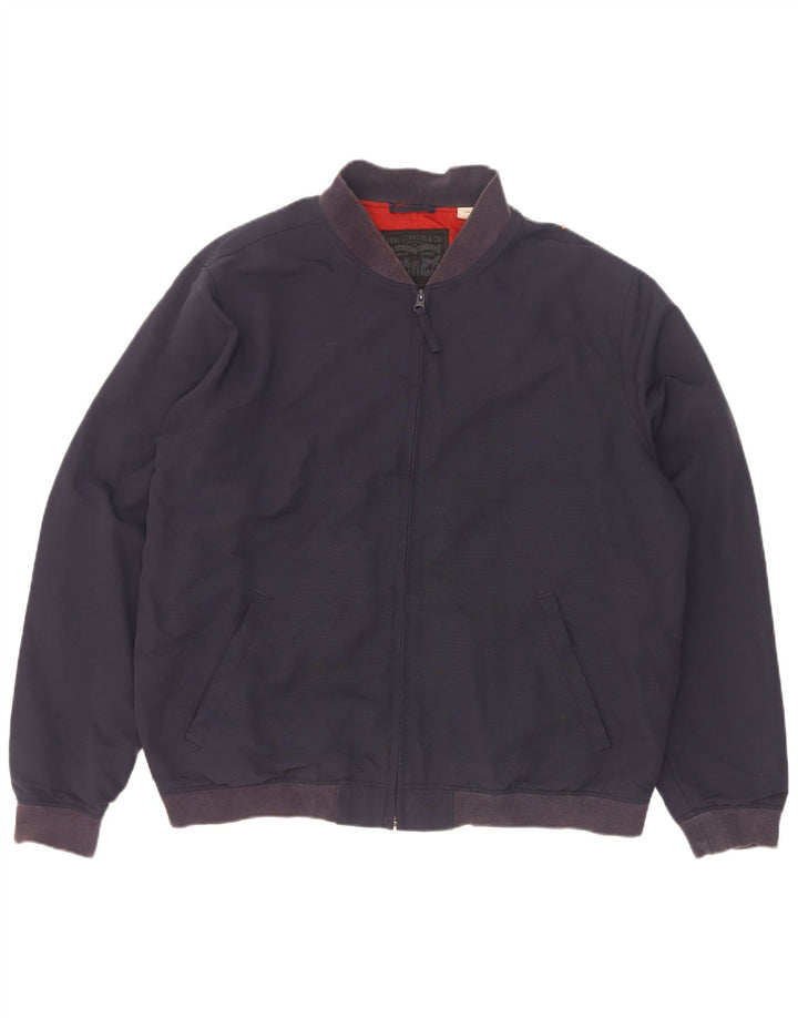 Levi's Veste Bomber Homme UK 42 XL Bleu Marine Polyamide