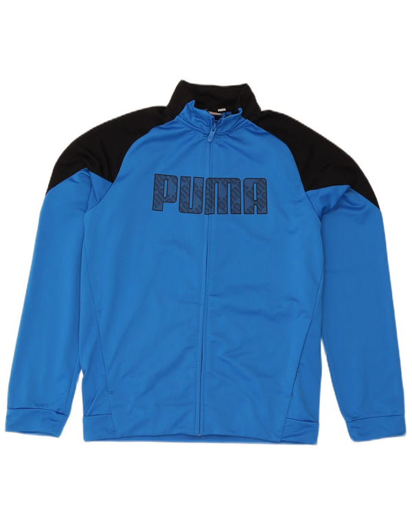 Puma Veste de Survêtement Graphique Garçon 15-16 ans Bleu Colorblock