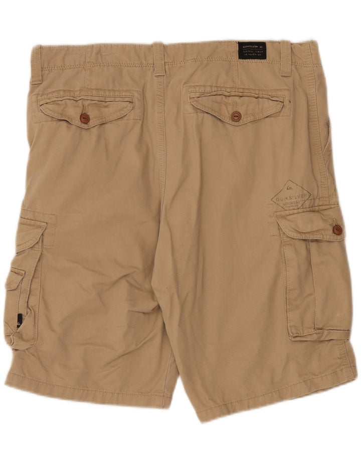 QUIKSILVER Short Cargo Homme W34 Large Beige Coton