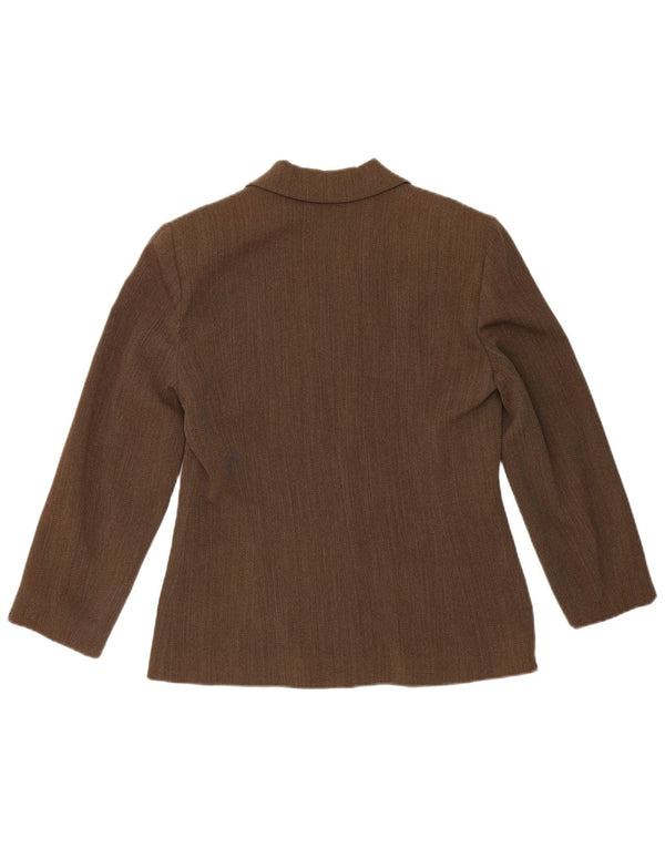 Pierre Cardin Veste blazer 4 boutons pour femme UK 14 Marron moyen