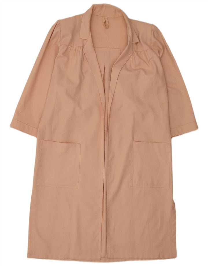 vintage Womens Open Overcoat UK 16 Grand Rose