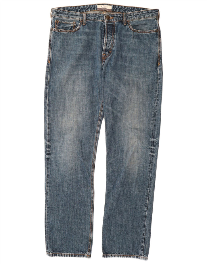 Fat Face Jean droit homme W34 L33 bleu