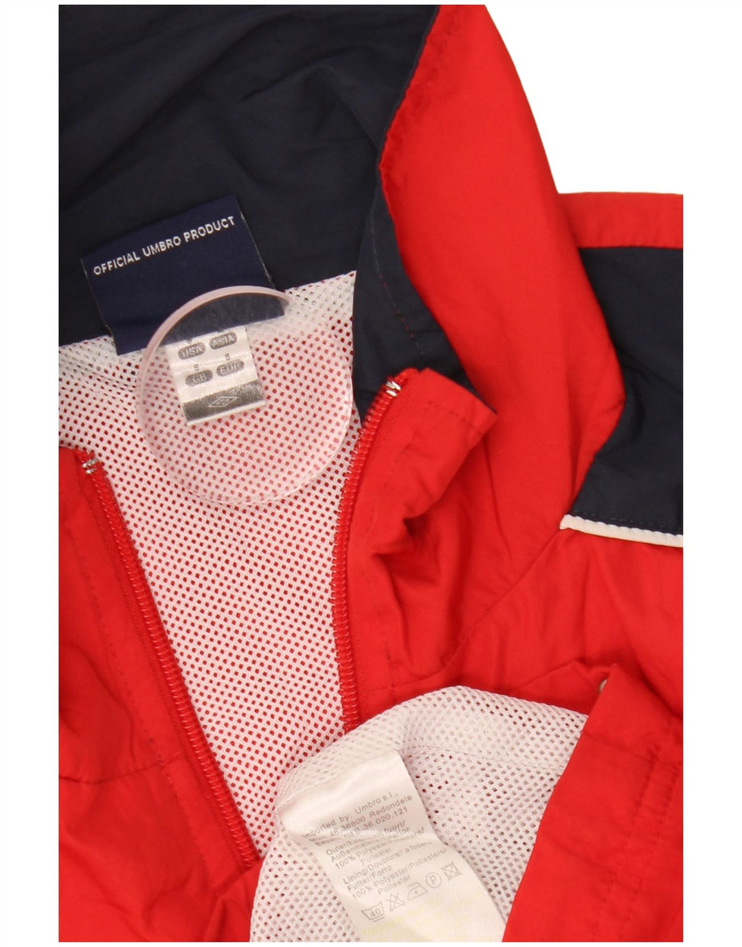 Umbro Veste de Survêtement Graphique Homme Petit Rouge Colorblock Polyester