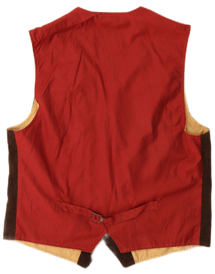 MARLBORO CLASSICS Gilet Homme EU 50 Coton Marron Moyen