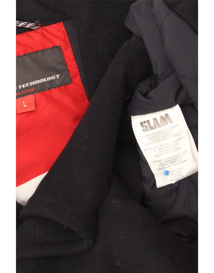 Slam Caban Homme UK 40 Grande Laine Bleu Marine