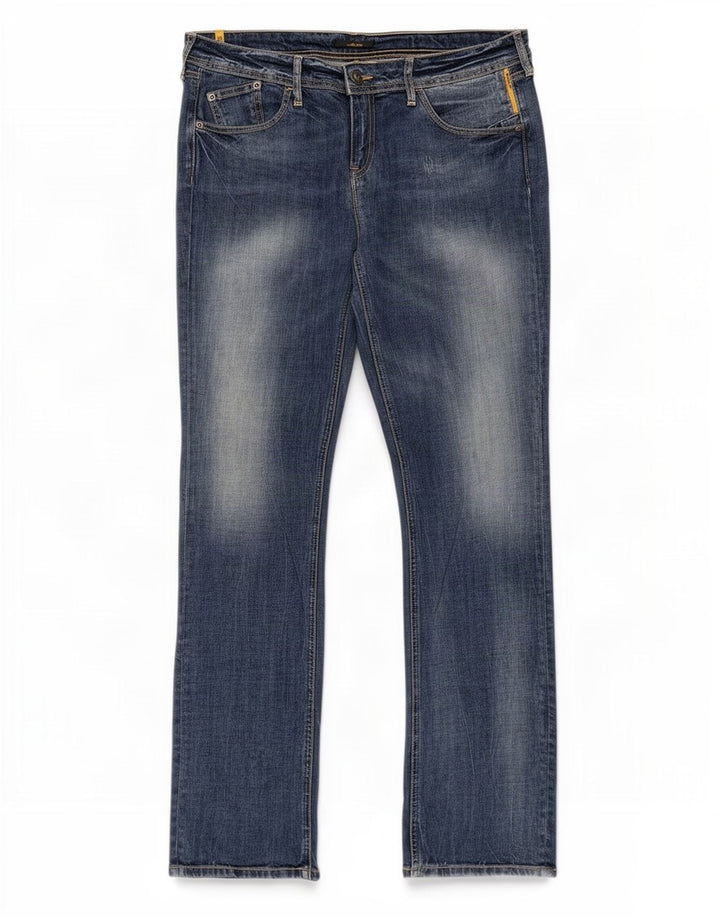 Meltin' Pot Jean Droit Femme W34 L34 Bleu Coton