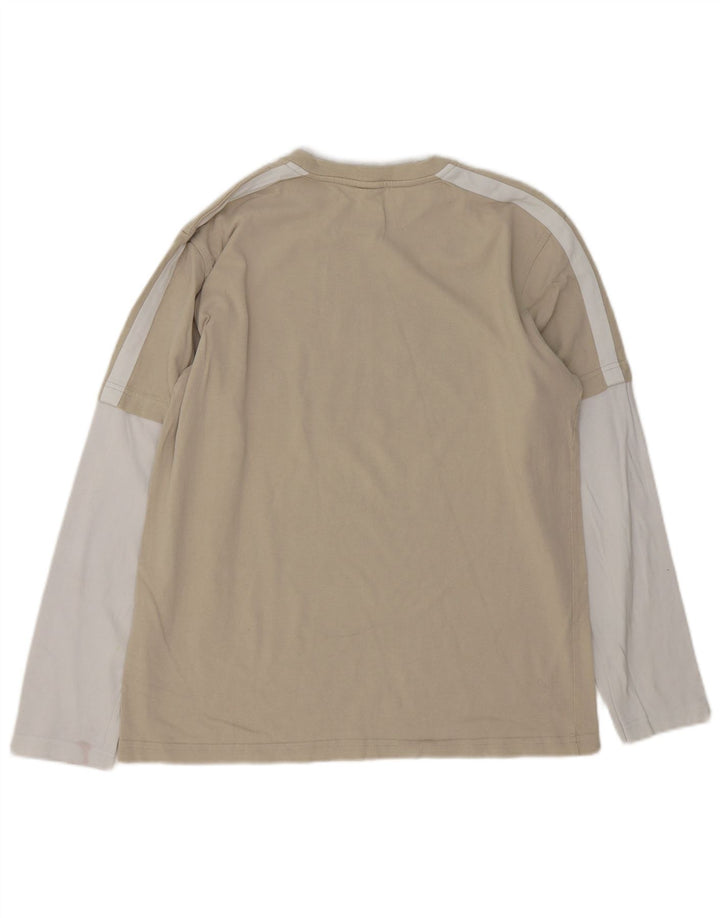 North Sails Haut graphique à manches longues pour homme en coton color block beige moyen