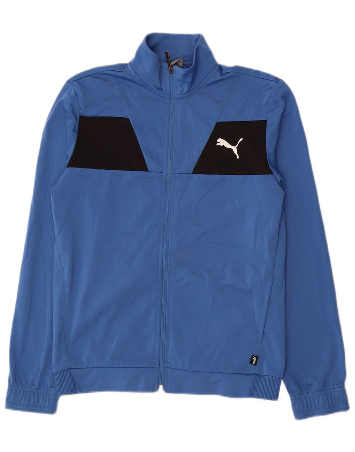 Puma Veste de Survêtement Garçon 13-14 ans Bleu Colorblock Polyester