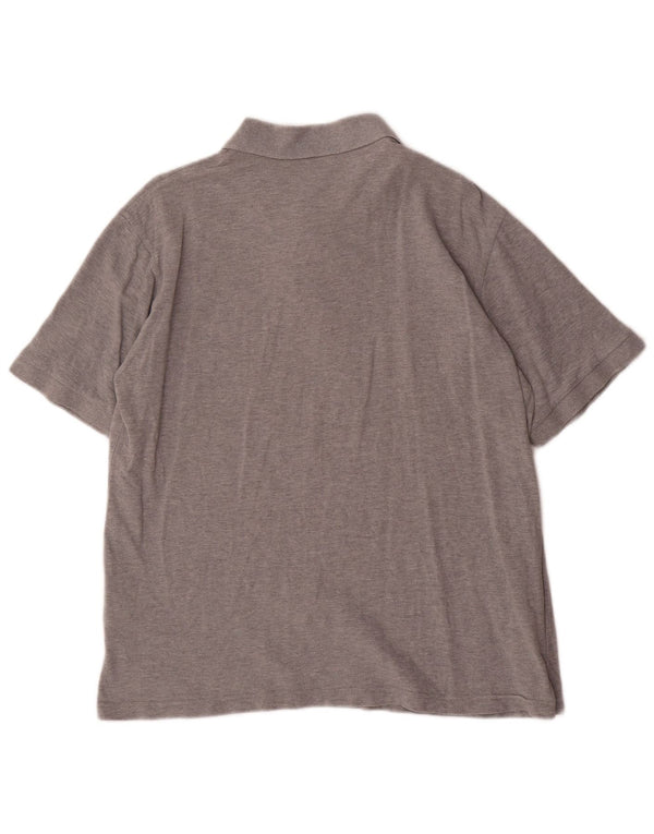 DOCKERS Polo Khakis Homme Gris Moyen Moucheté Coton