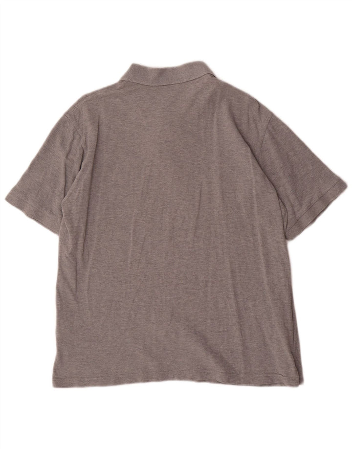 DOCKERS Polo Khakis Homme Gris Moyen Moucheté Coton