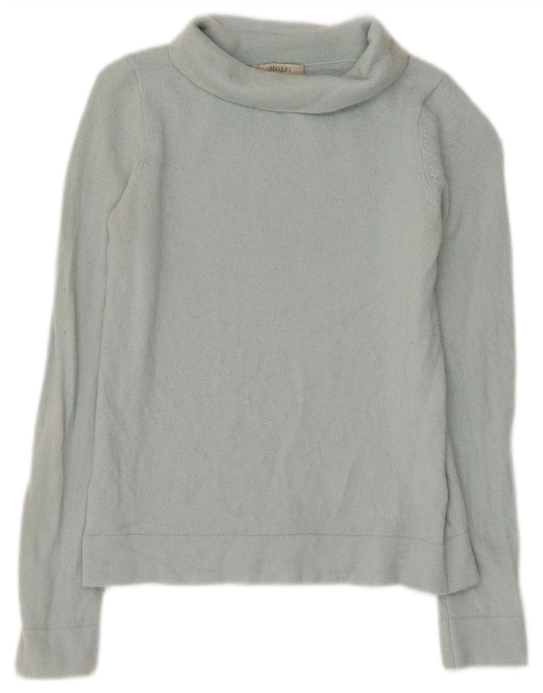 Hobbs Pull court à col roulé pour femme UK 4 XS Bleu laine