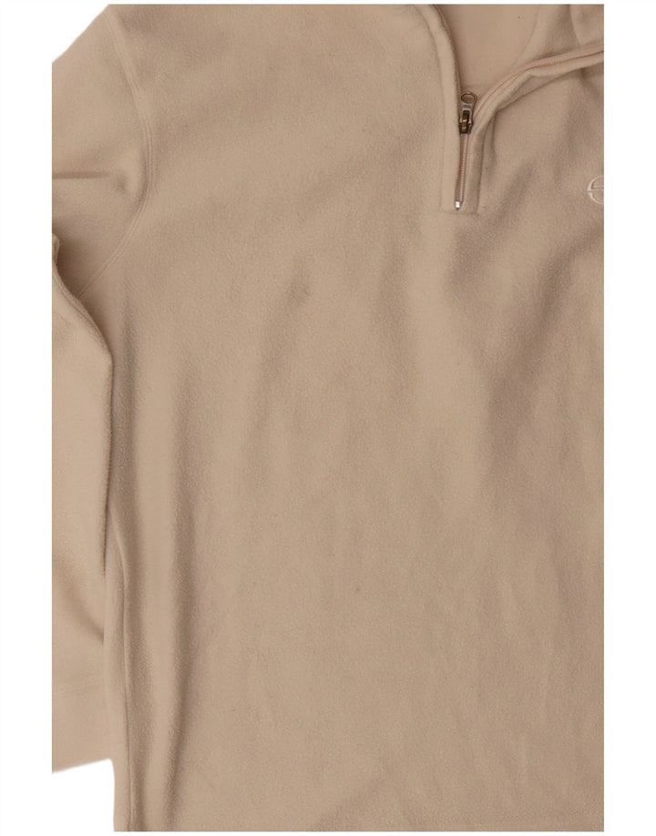 SERGIO TACCHINI Pull Polaire Col Zippé Homme Large Beige