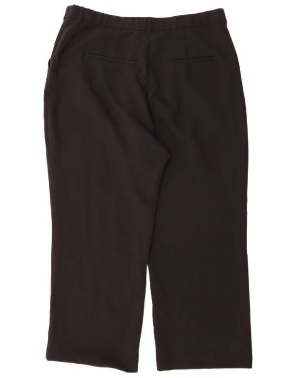 Abercrombie & Fitch Pantalon chino taille haute pour femme UK 18 XL W34 L30 Noir