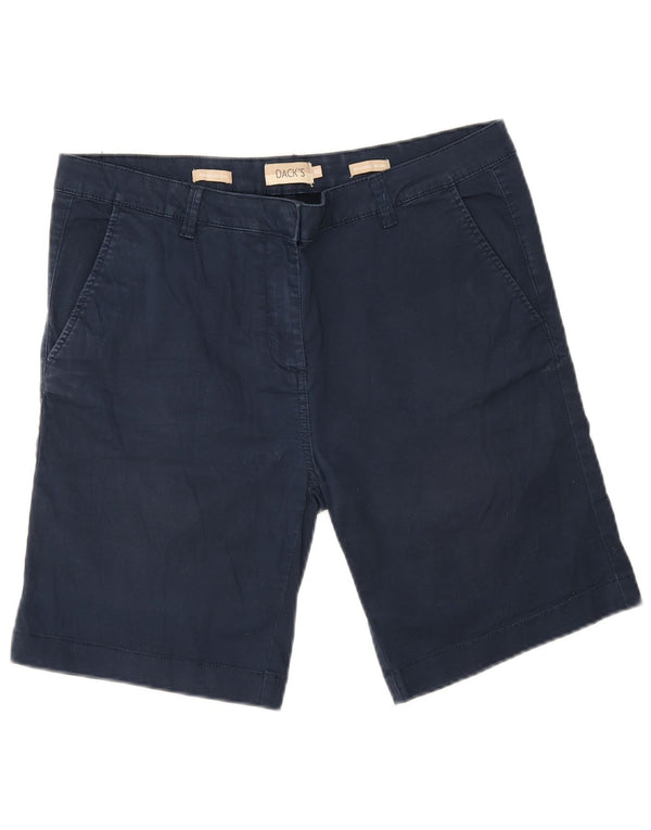 Dack's Short Chino Coupe Regular Femme IT 46 Large W34 Bleu Marine Coton