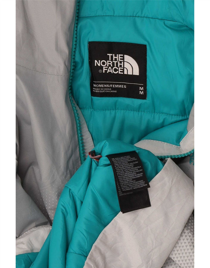 The North Face Veste de pluie à capuche pour femme UK 14 Gris moyen Colourblock
