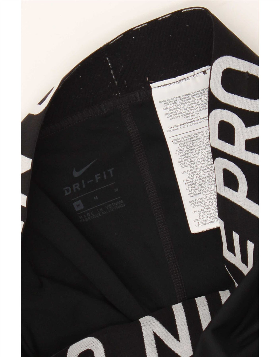 Nike Legging graphique Dri Fit pour femme UK 12 Noir moyen Polyester