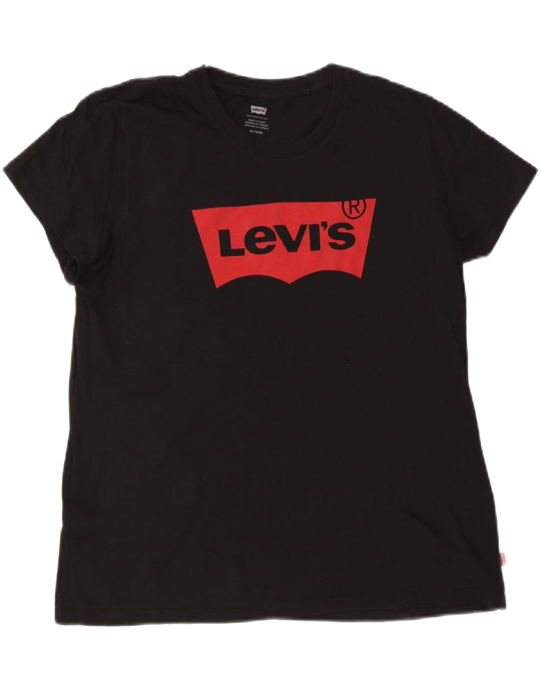 LEVI'S T-Shirt Graphique Femme UK 18 XL Noir