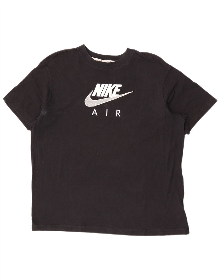 Nike T-shirt graphique pour homme en coton noir moyen