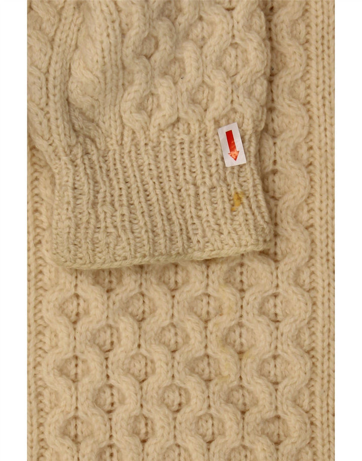 REPLAY Pull Col Rond Homme XL Laine Blanc Cassé