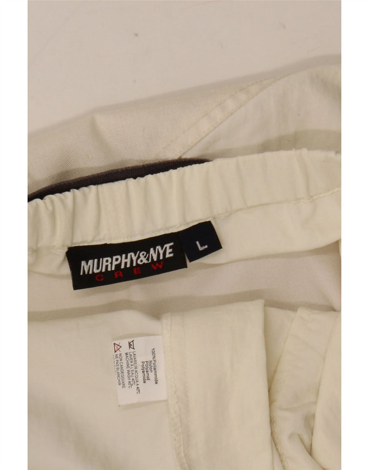 MURPHY & NYE Pantalon Cargo Slim Homme Large W34 L34 Blanc Polyamide