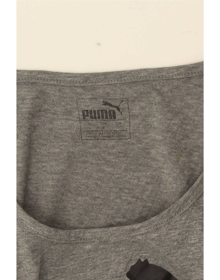 Puma Débardeur Graphic Homme Gris Moyen Moucheté