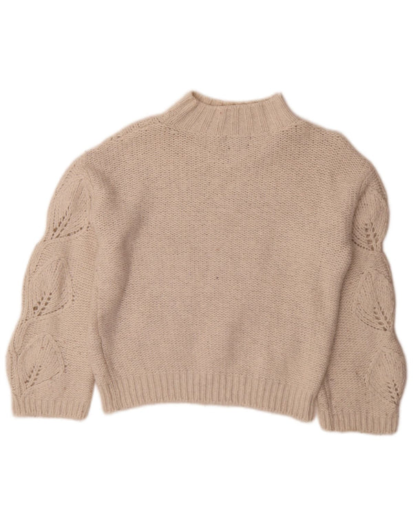 Massimo Dutti Pull à col roulé pour femme UK 4 XS Blanc cassé