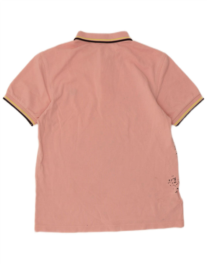 Fred Perry Polo Homme Petit Rose Tie Dye Coton