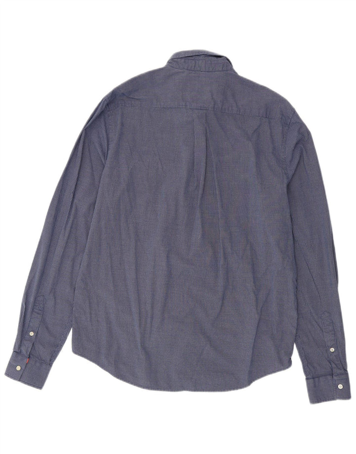 Superdry Chemise Homme Grand Vichy Bleu Marine