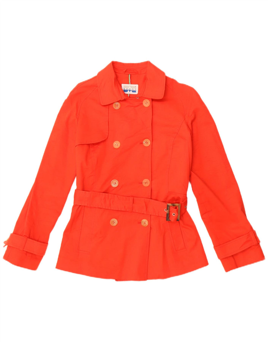 Caban Femme Vintage IT 44 Coton Rouge Moyen