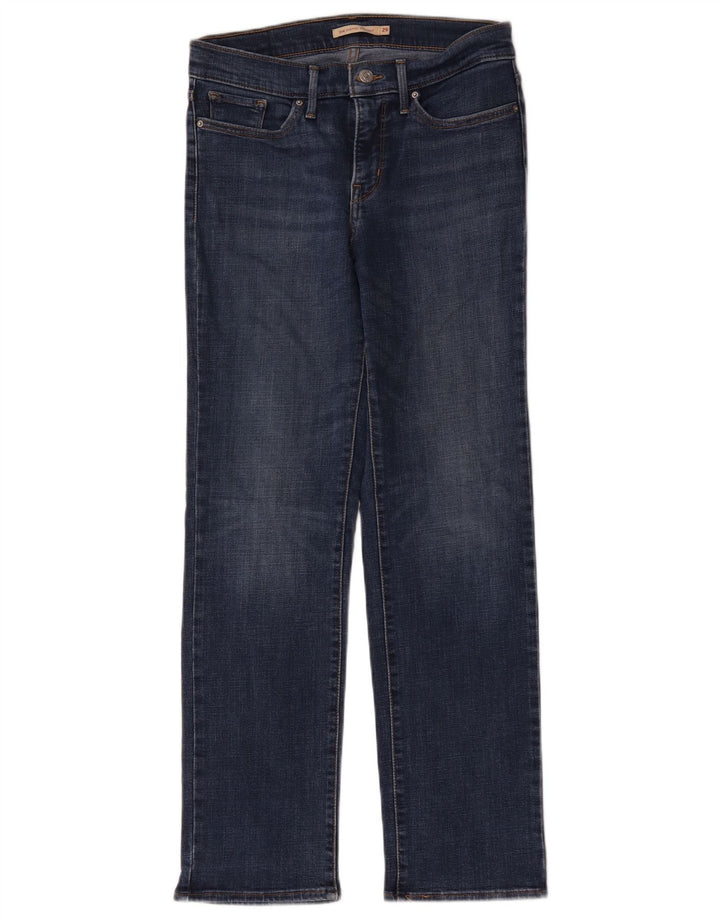 Levi's Jean 314 Shaping Straight Femme Bleu W29 L30 Coton