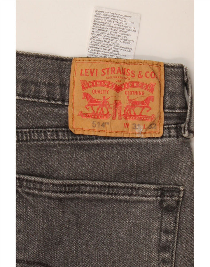 LEVI'S Jean Droit 514 Homme W31 L32 Gris Coton