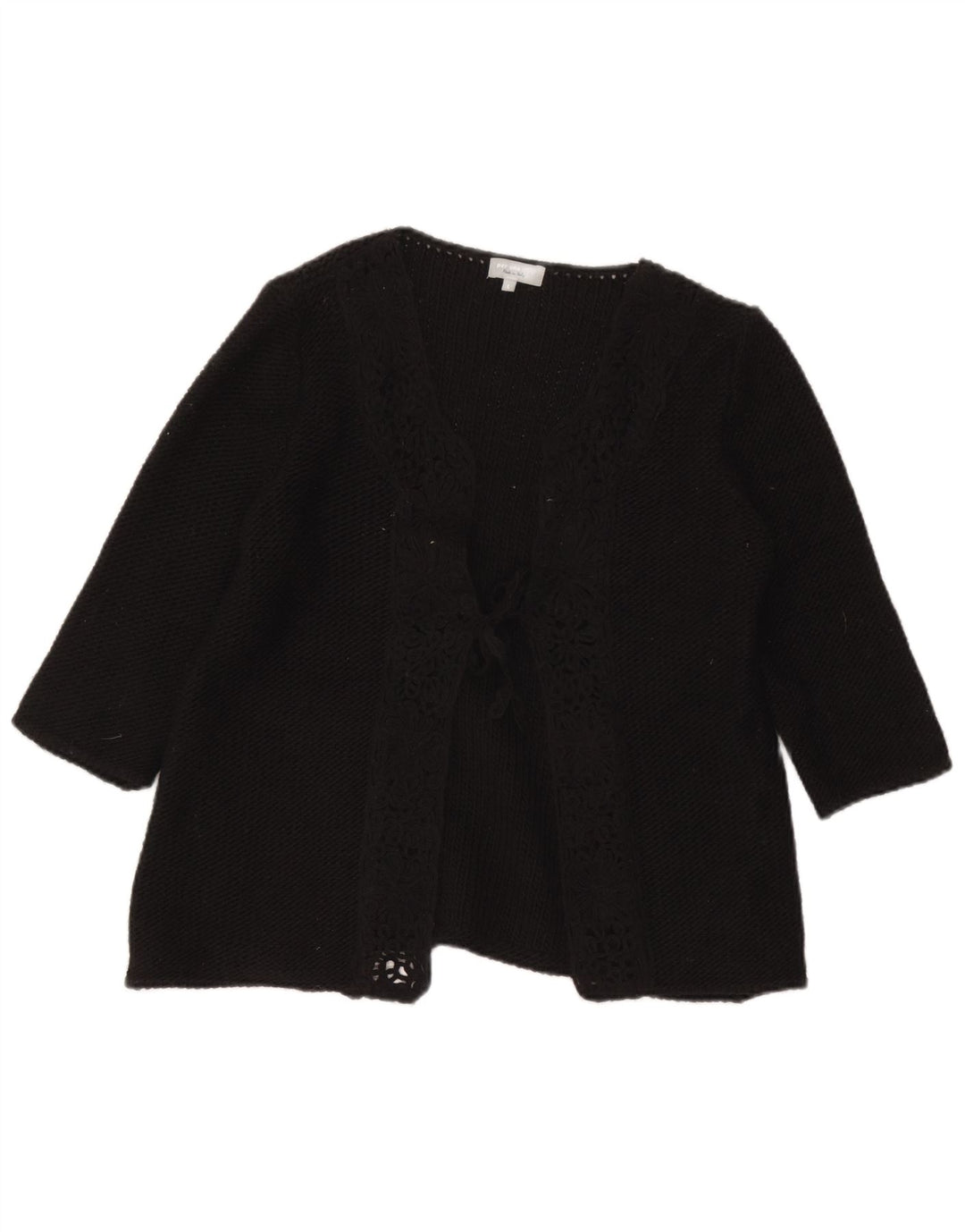Marks & Spencer Per Una Cardigan Pull pour femme UK 16 Large Noir