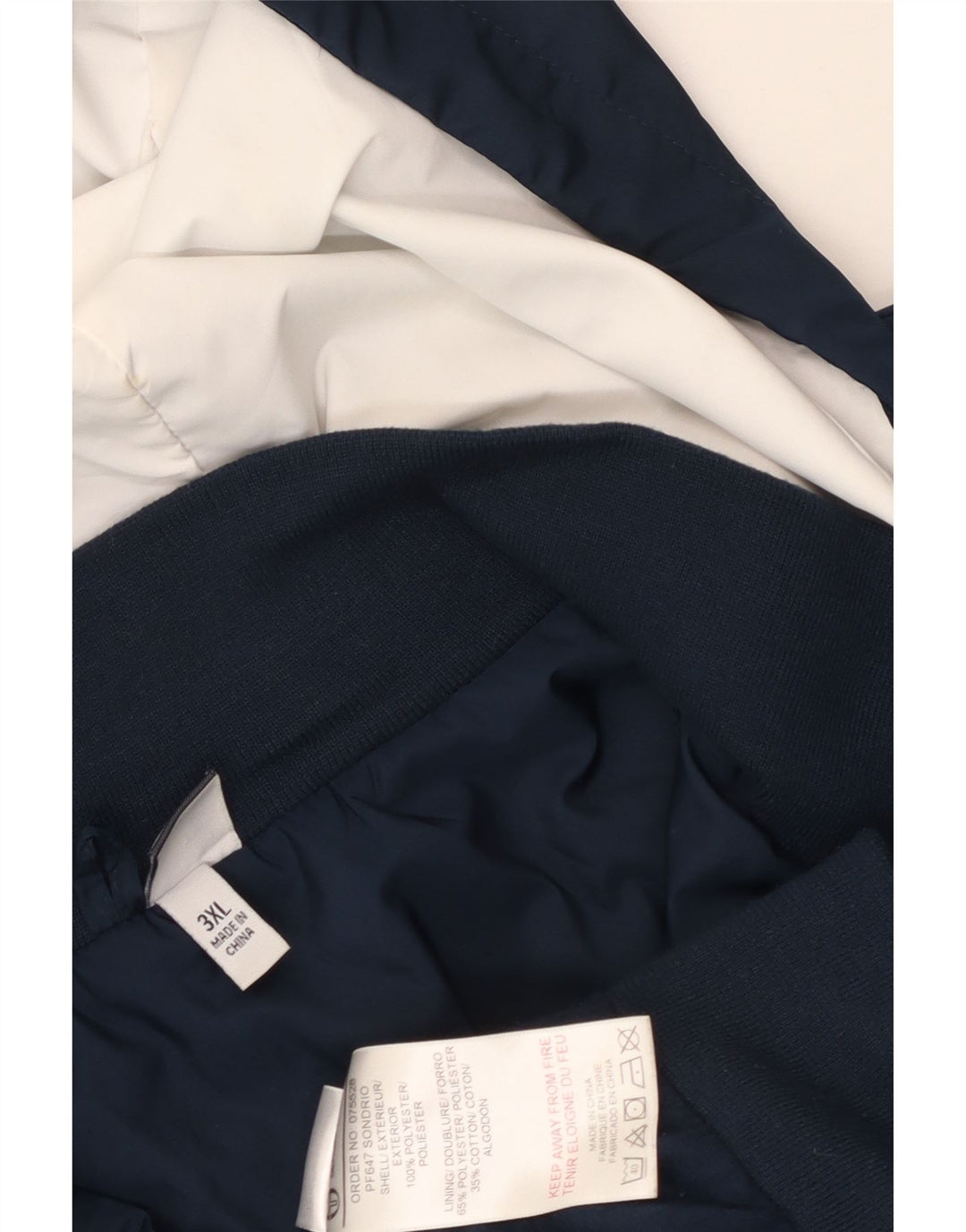 Sergio Tacchini Veste de survêtement à capuche pour homme 3XL Bleu marine Polyester