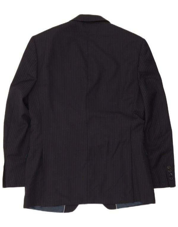 Marks & Spencer Veste blazer à 2 boutons pour homme UK 38 en laine bleu marine moyen