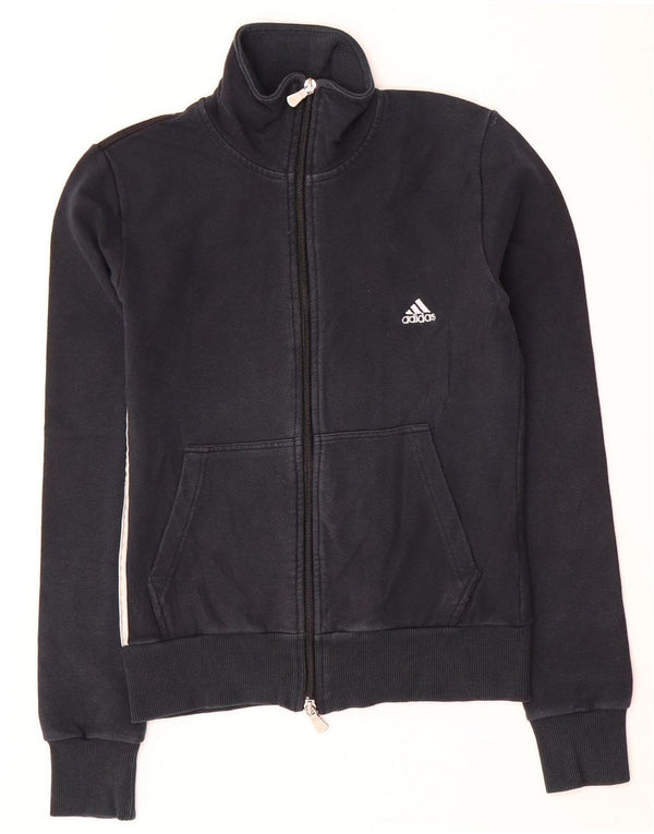 Adidas Veste de survêtement pour femme UK 10 Petit coton noir