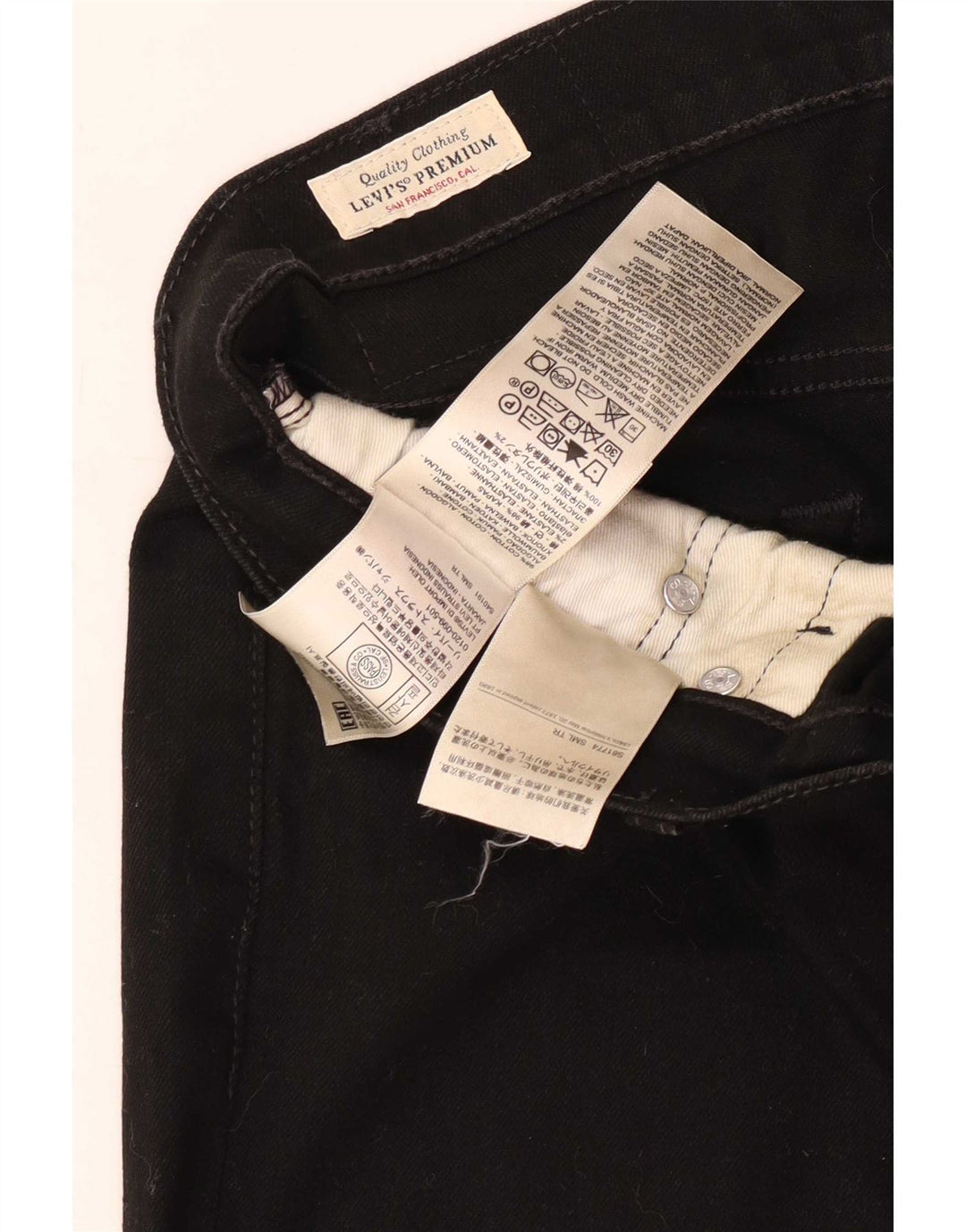 Levi's Jean Slim 511 Homme W31 L34 Noir Coton