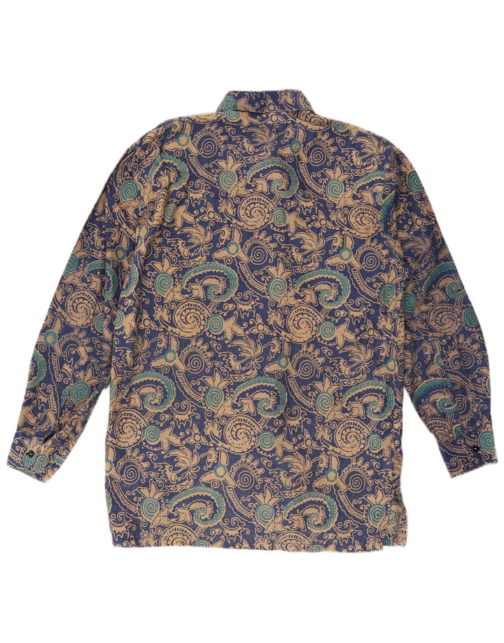 Chemise homme vintage bleu moyen Paisley