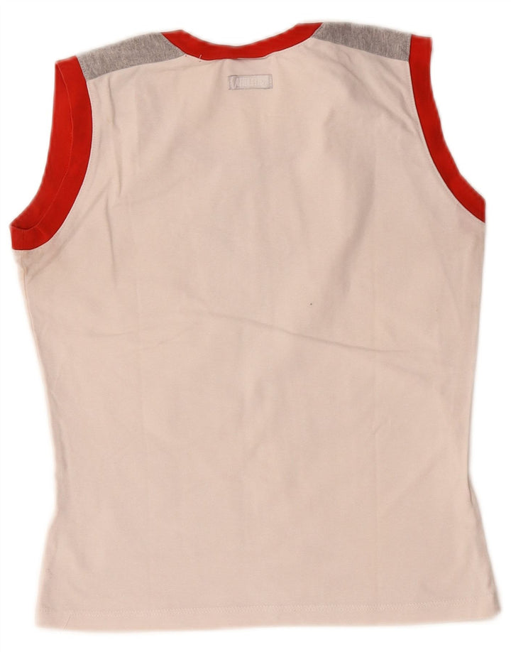 Nike Débardeur graphique pour femme UK 8/10 Small Blanc Colourblock