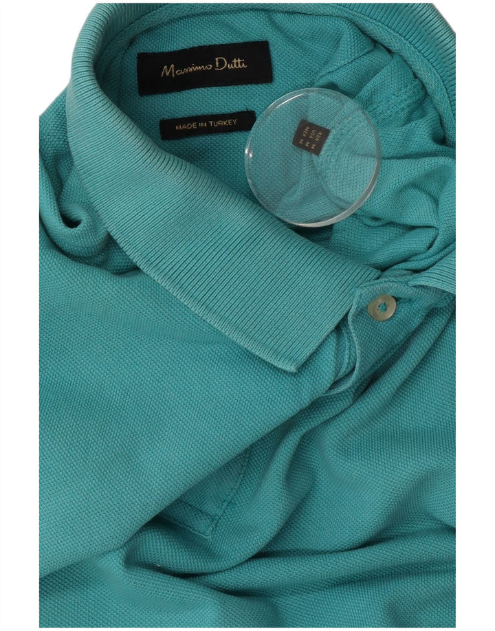 Massimo Dutti Polo Homme Bleu Moyen