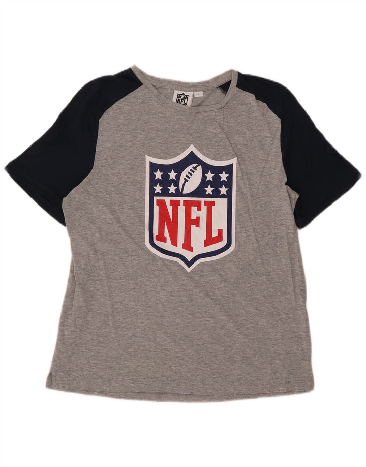 NFL T-shirt graphique pour homme en coton color block grand gris