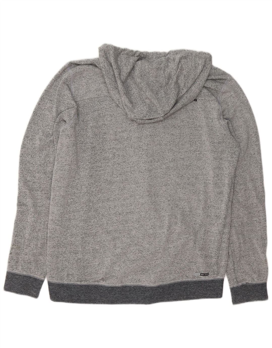 HURLEY Pull à capuche zippé pour homme en coton gris grand
